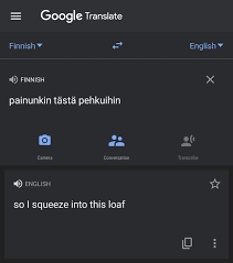 finnish to english google translate