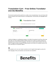 free online translator