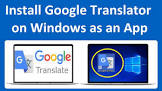 google translate desktop