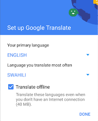 google translate swahili