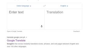 google translate detect language to english