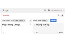 google translate philippines