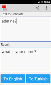 turkish to english google translate