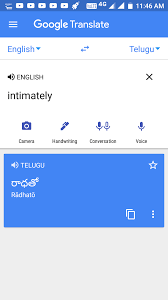 google translate in telugu