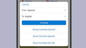 google translate website mobile