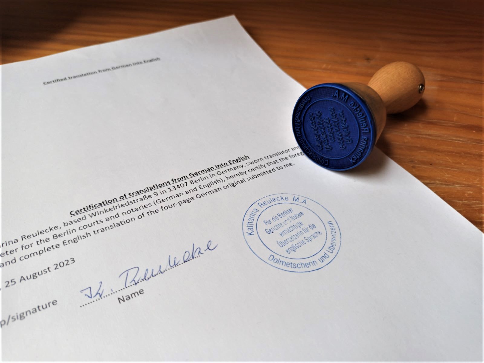 certified translator