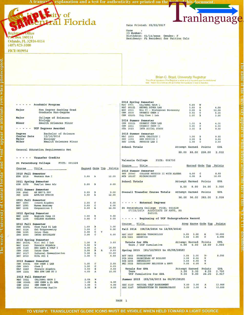 transcript translation services near me
